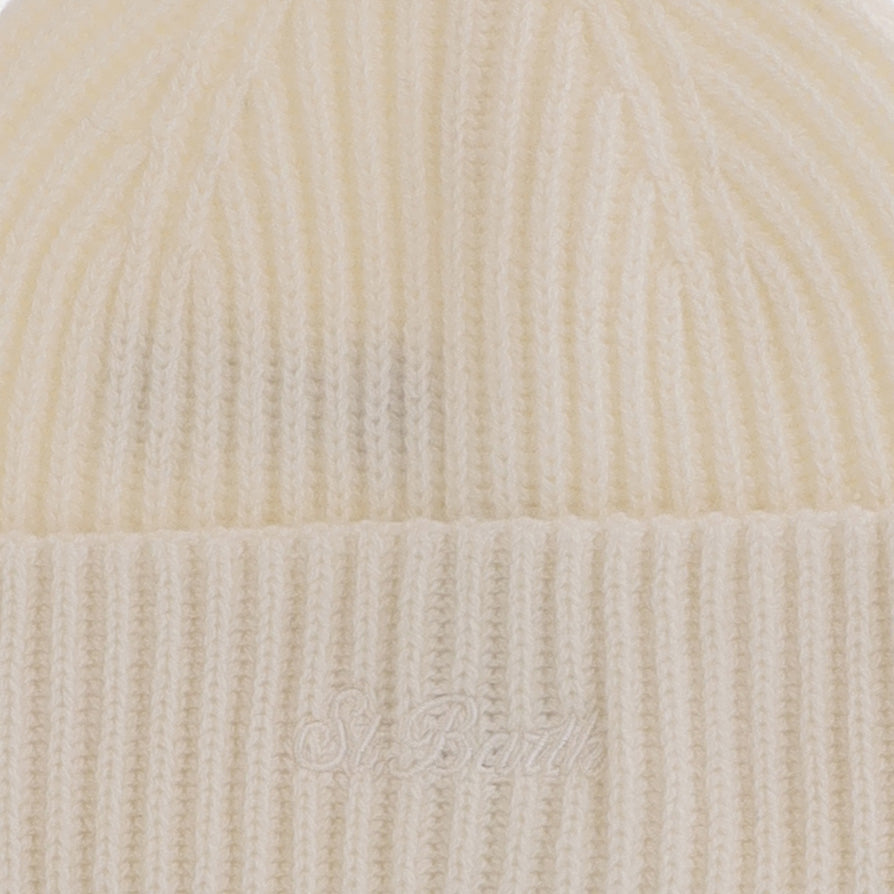 BEANIE IN CASHMERE CON LOGO WENG030 00023M MC2 SAINT BARTH 