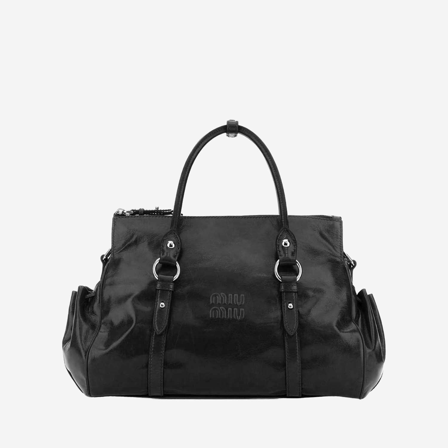 BORSA IN PELLE CON LOGO 5BA328 2A44F0002 MIU MIU 