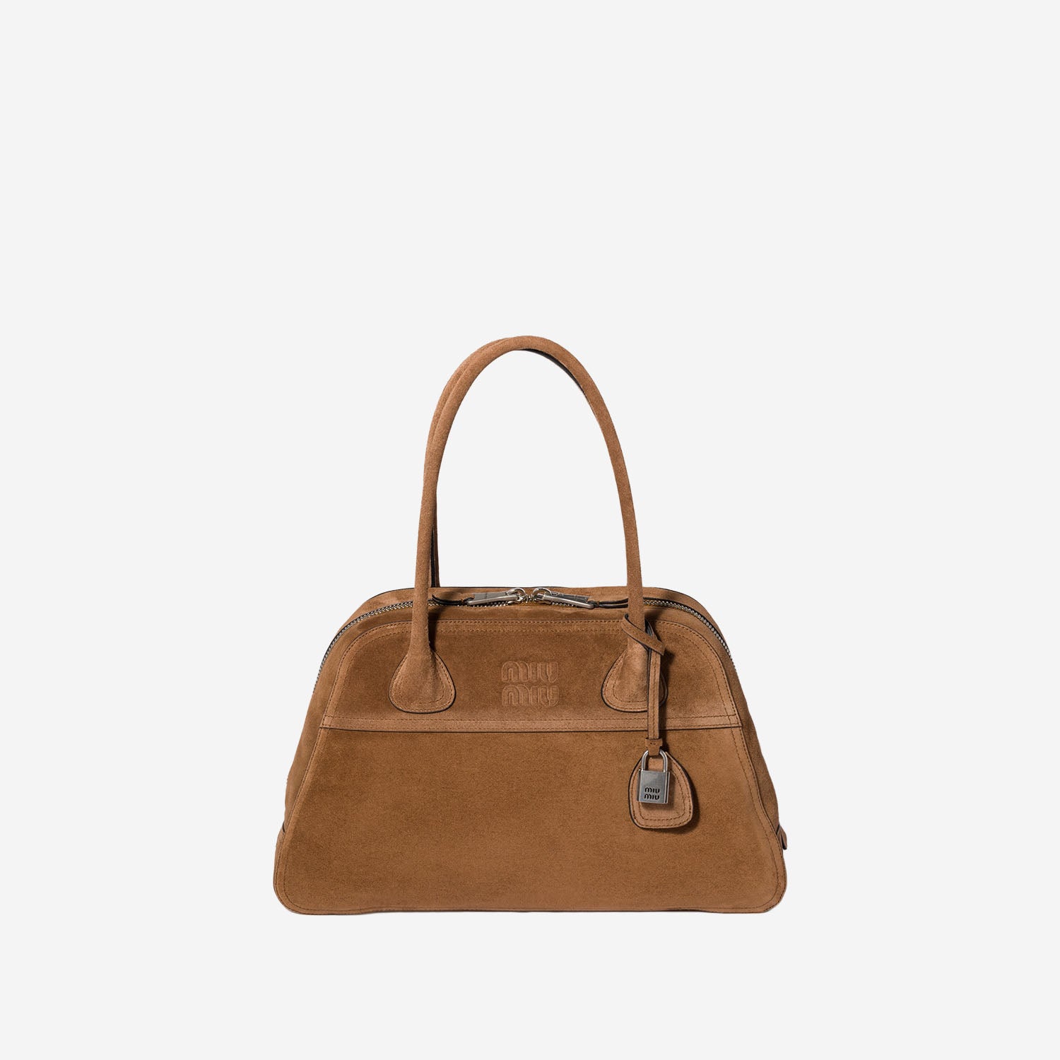 BORSA VIVANT MEDIA IN PELLE SCAMOSCIATA 5BB196 2CSSF0324 MIU MIU 