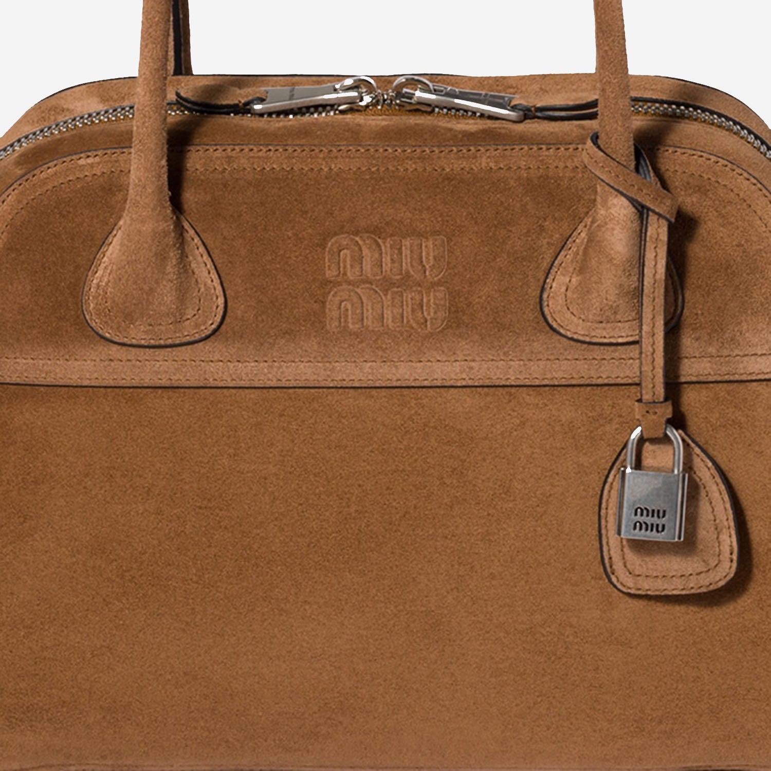BORSA VIVANT MEDIA IN PELLE SCAMOSCIATA 5BB196 2CSSF0324 MIU MIU 