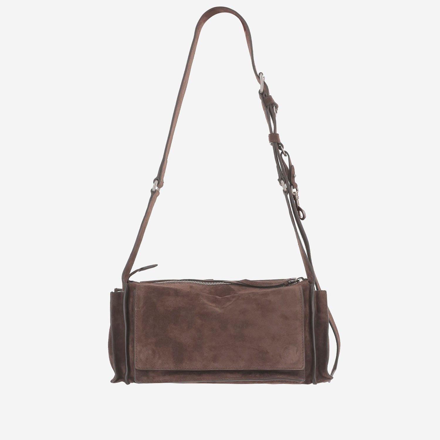 Borsa a tracolla Utilitaire in pelle scamosciata 5BC205 2CSSF0324 MIU MIU 