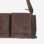Borsa a tracolla Utilitaire in pelle scamosciata 5BC205 2CSSF0324 MIU MIU 