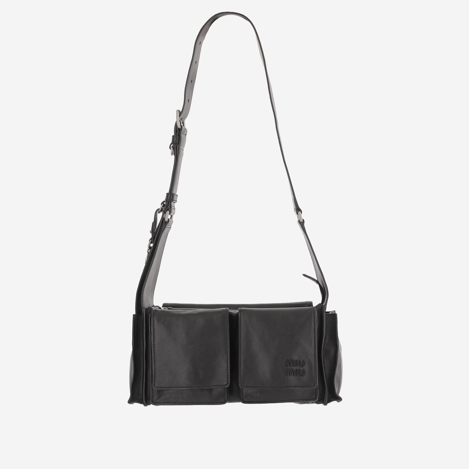 Borsa a tracolla Utilitaire in pelle 5BC205 2G7QF0002 MIU MIU 