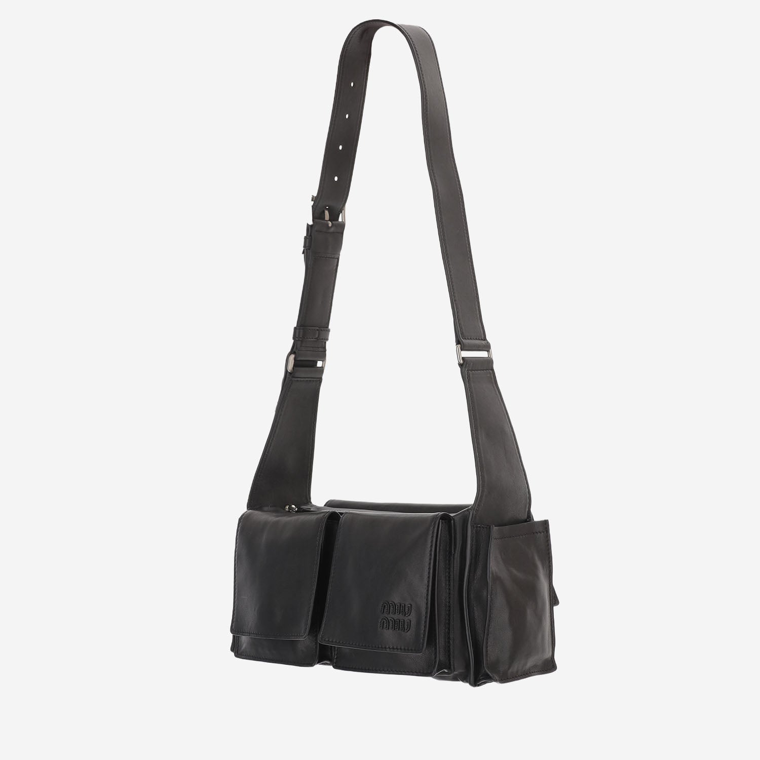 Borsa a tracolla Utilitaire in pelle 5BC205 2G7QF0002 MIU MIU 