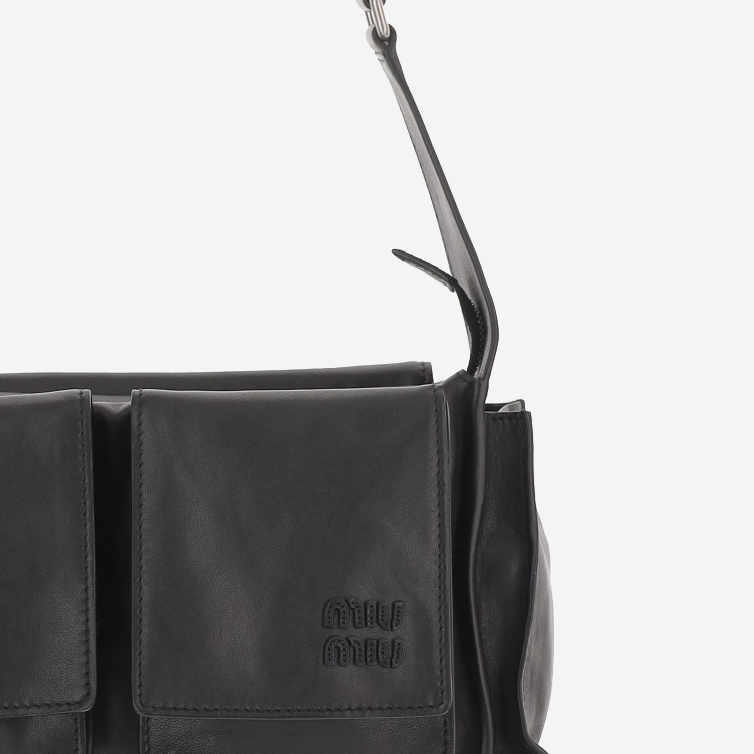 Borsa a tracolla Utilitaire in pelle 5BC205 2G7QF0002 MIU MIU 