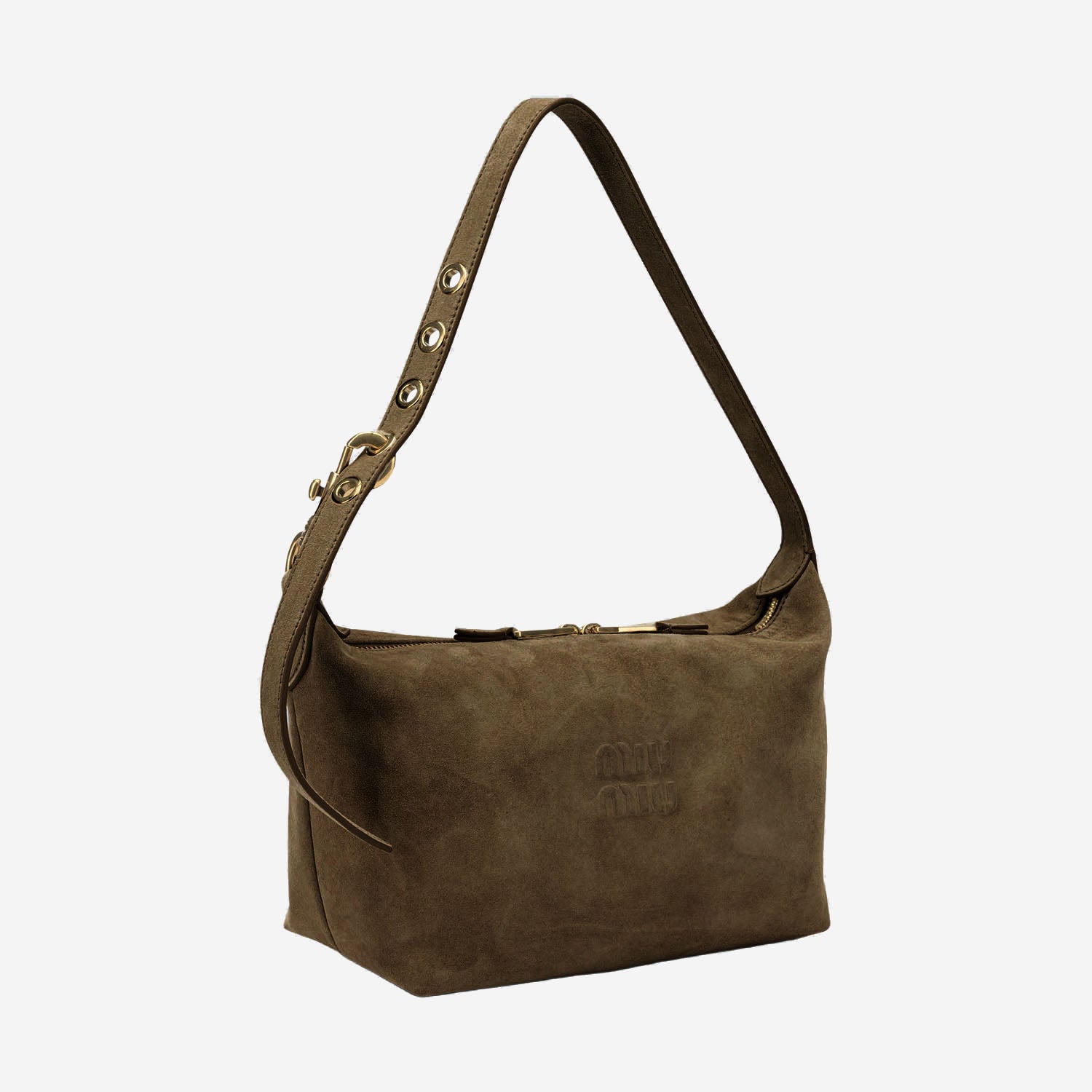 BORSA IN SUEDE CON LOGO 5BC216 2CSSF0324 MIU MIU 