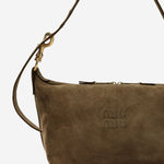 BORSA IN SUEDE CON LOGO 5BC216 2CSSF0324 MIU MIU 