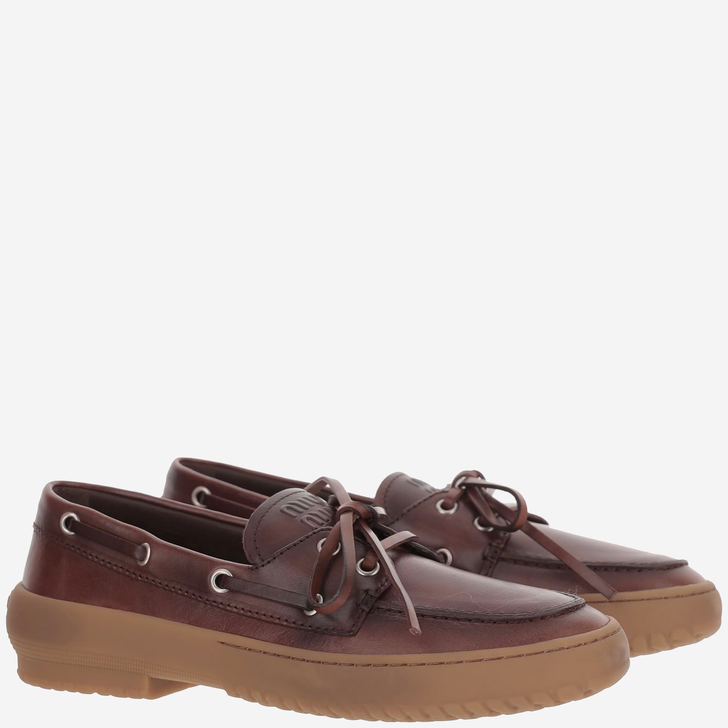 MOCASSINI IN PELLE 5D793E 070F0201 MIU MIU 