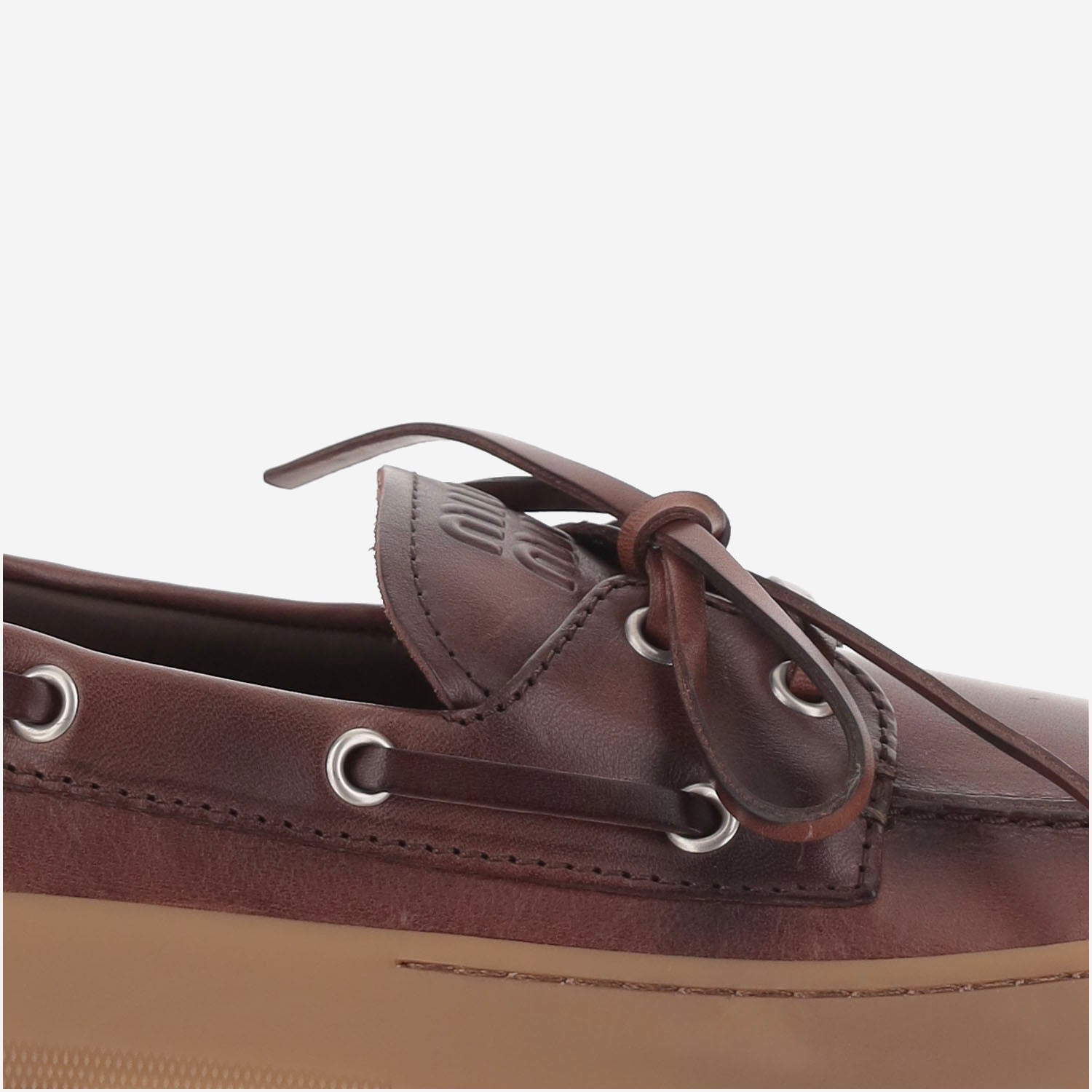 MOCASSINI IN PELLE 5D793E 070F0201 MIU MIU 