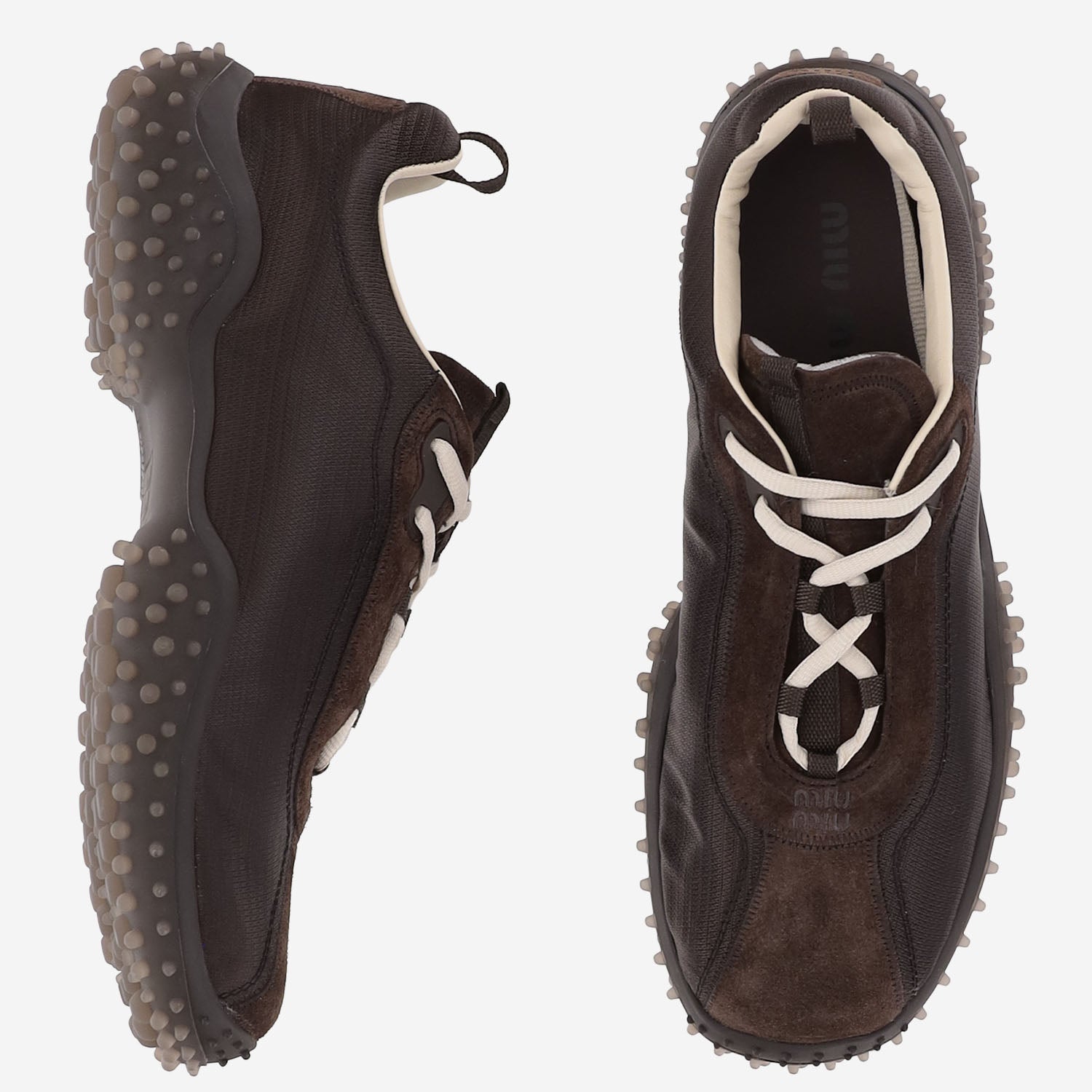 SNEAKERS IN SUEDE E MESH 5E806E 3M0KF0003 MIU MIU 