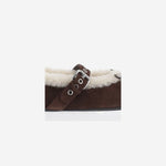 BALLERINE IN PELLE SCAMOSCIATA CON LOGO<BR/><BR/> 5F764E Z0GF0003 MIU MIU 