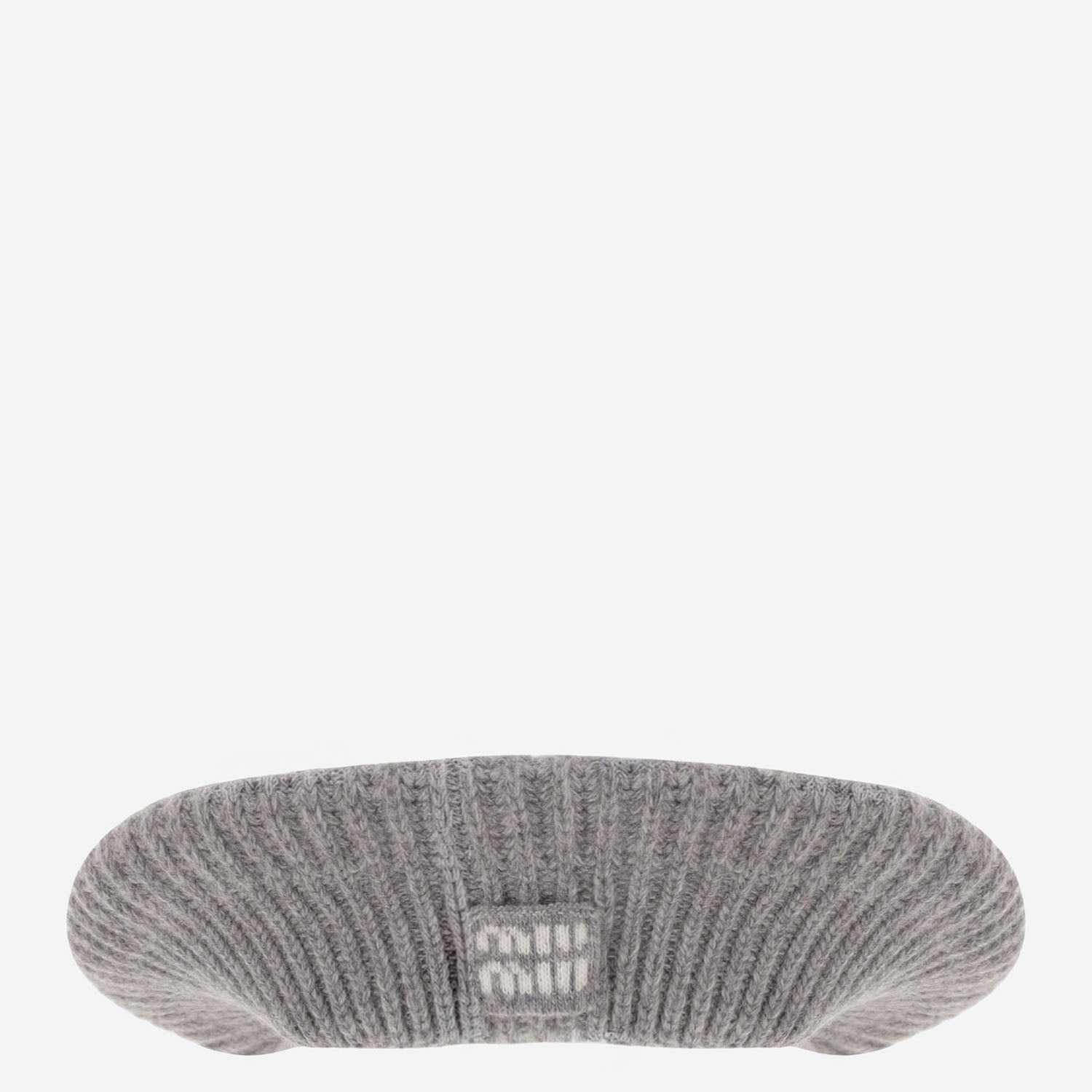 CAPPELLO IN LANA E CASHMERE CON LOGO 5HC275 2IDOF0031 MIU MIU 