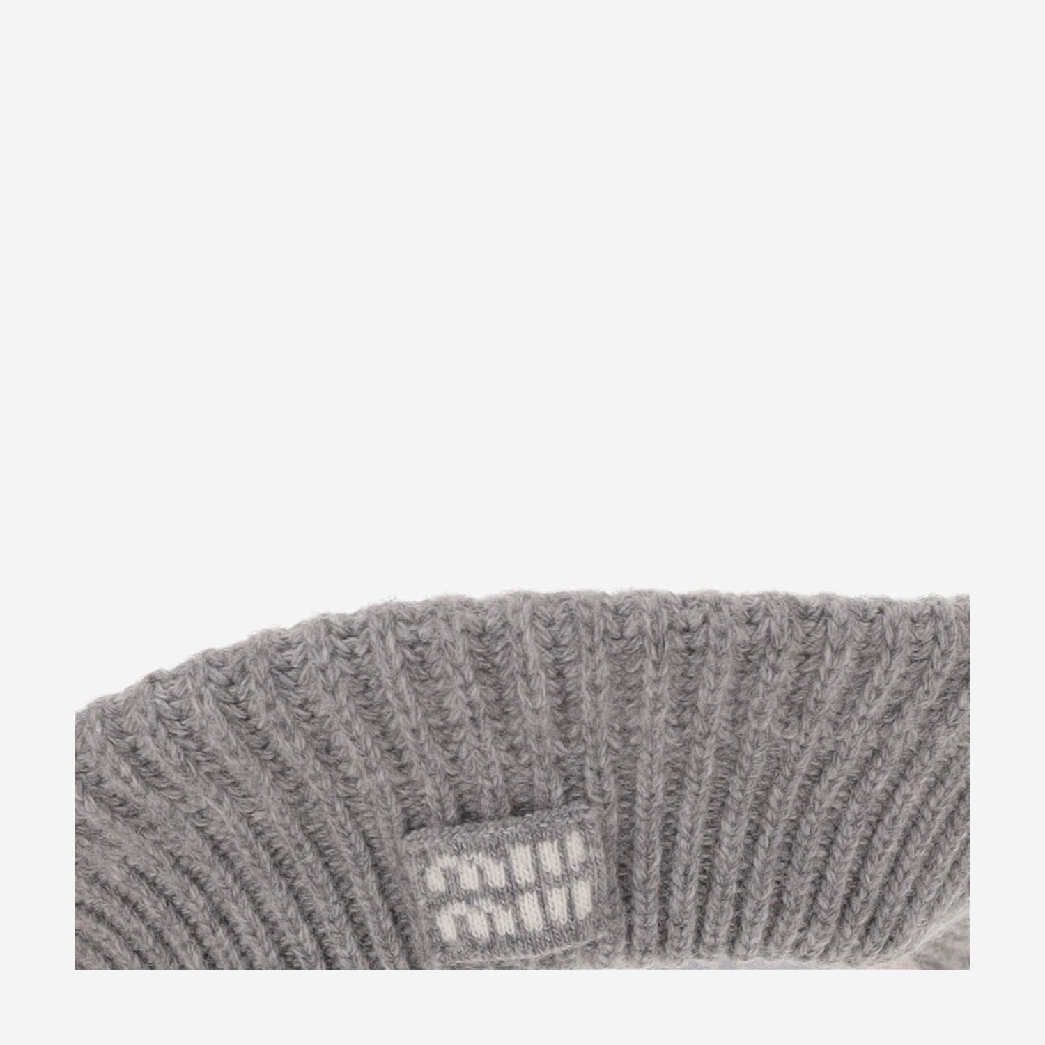 CAPPELLO IN LANA E CASHMERE CON LOGO 5HC275 2IDOF0031 MIU MIU 