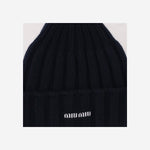 BEANIE IN CASHMERE CON LOGO 5HC611 2G9MF0X58 MIU MIU 