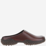 SABOT IN PELLE CON LOGO 5R802E 5ODF0002 MIU MIU 