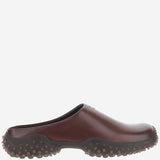 SABOT IN PELLE CON LOGO 5R802E 5ODF0002 MIU MIU 