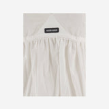 ABITO IN COTONE E LINO CON CORPETTO ARRICCIATO MF6417 196JF0009 MIU MIU 