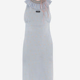 ABITO IN SETA CON SCOLLO ARRICCIATO MF6432 19UVF05LL MIU MIU 
