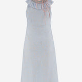 ABITO IN SETA CON SCOLLO ARRICCIATO MF6432 19UVF05LL MIU MIU 