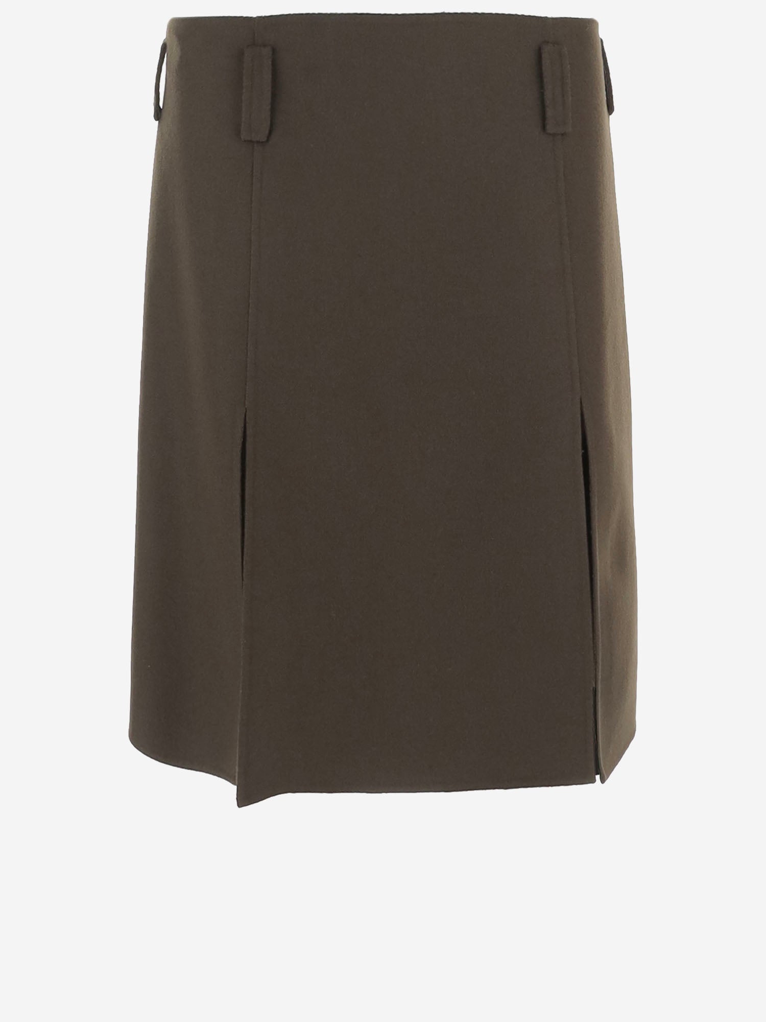GONNA IN LANA E CASHMERE CON LOGO MG2751 15Q8F0334 MIU MIU 