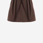 GONNA IN COTONE CON LOGO MG2755 19LWF0192 MIU MIU 