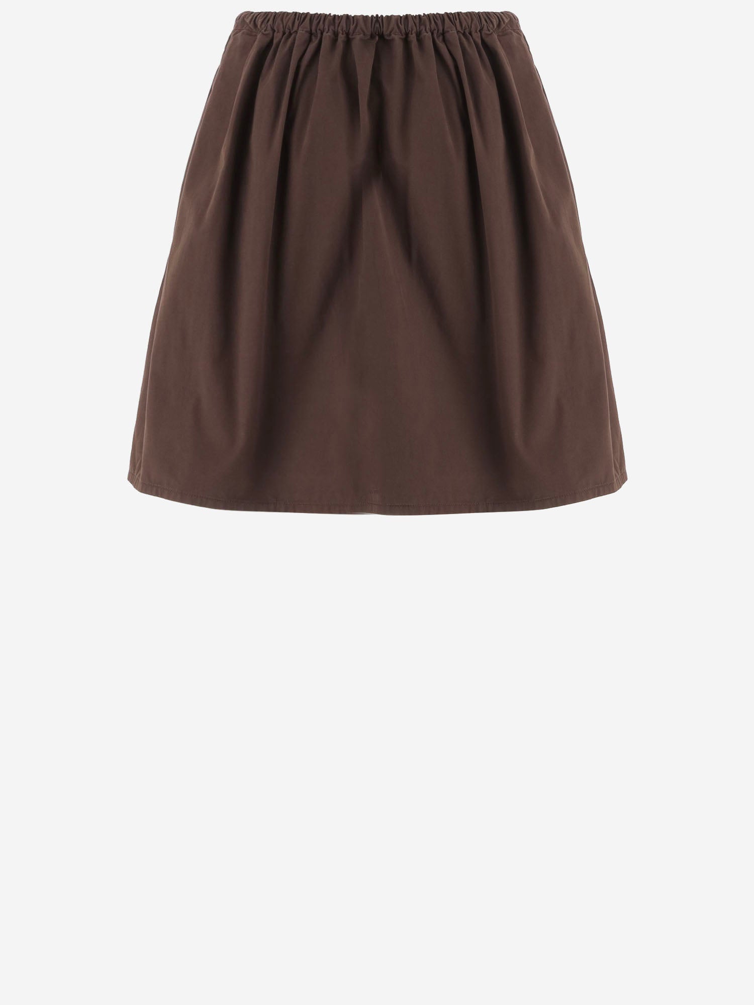 GONNA IN COTONE CON LOGO MG2755 19LWF0192 MIU MIU 