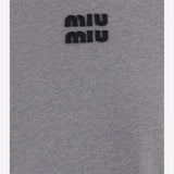 MAGLIA IN COTONE CON LOGO MJLA31 1841F0BD9 MIU MIU 