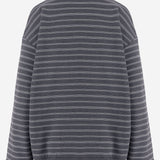 FELPA IN COTONE CON MOTIVO A RIGHE MJLA69 174VF052N MIU MIU 