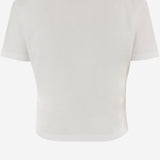 T-SHIRT IN COTONE CON LOGO MJNA45 6398F0009 MIU MIU 
