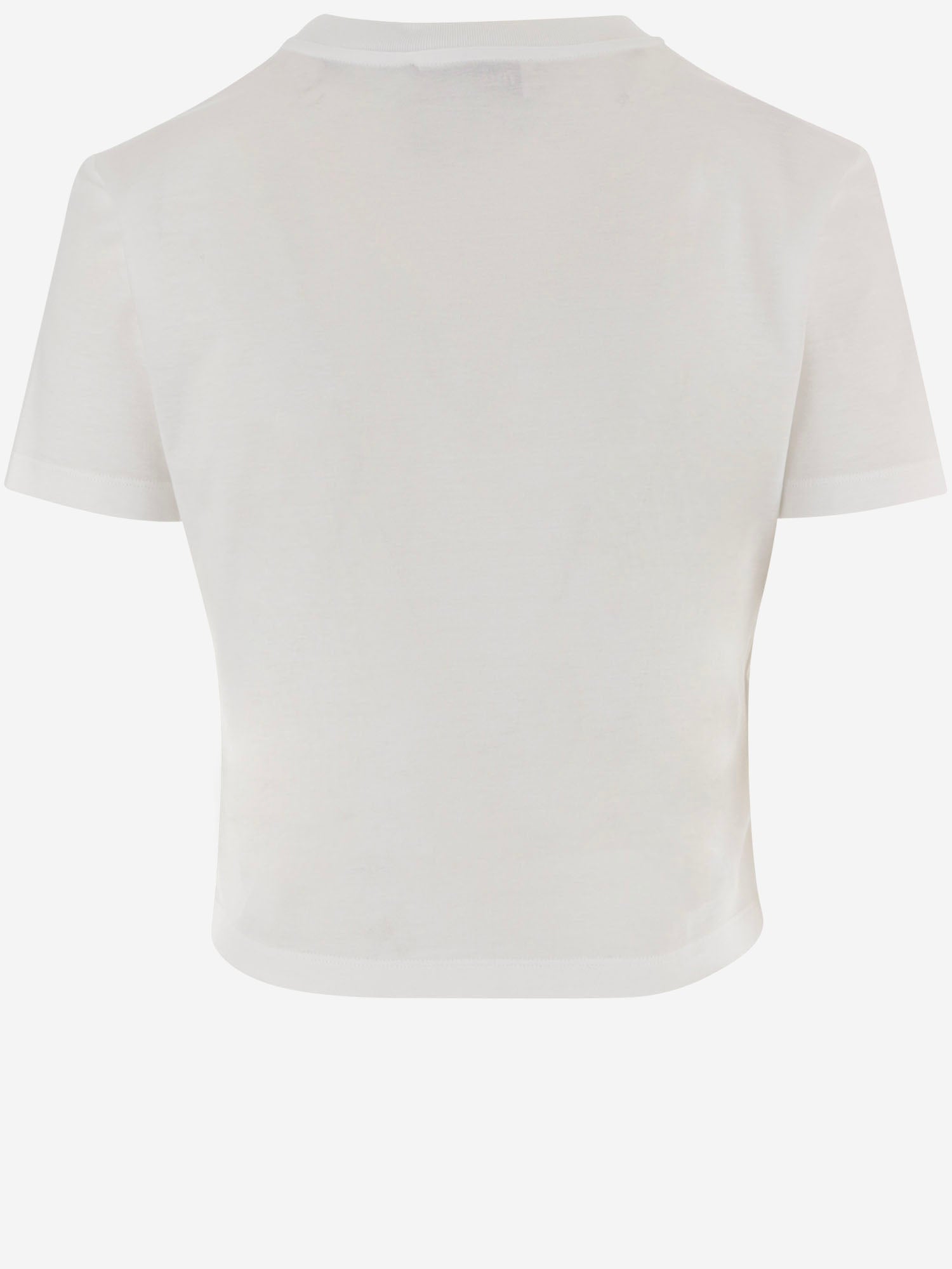 T-SHIRT IN COTONE CON LOGO MJNA45 6398F0009 MIU MIU 