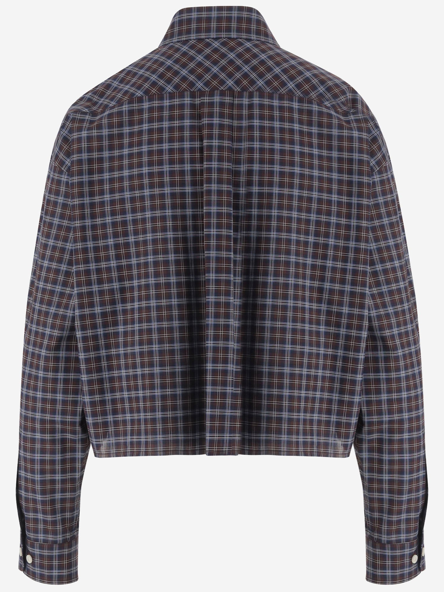 CAMICIA IN COTONE CON MOTIVO A QUADRI MK1659 19U3F057W MIU MIU 