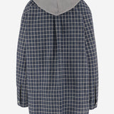 CAMICIA IN COTONE A QUADRI CON CAPPUCCIO MK2051 6210F022X MIU MIU 