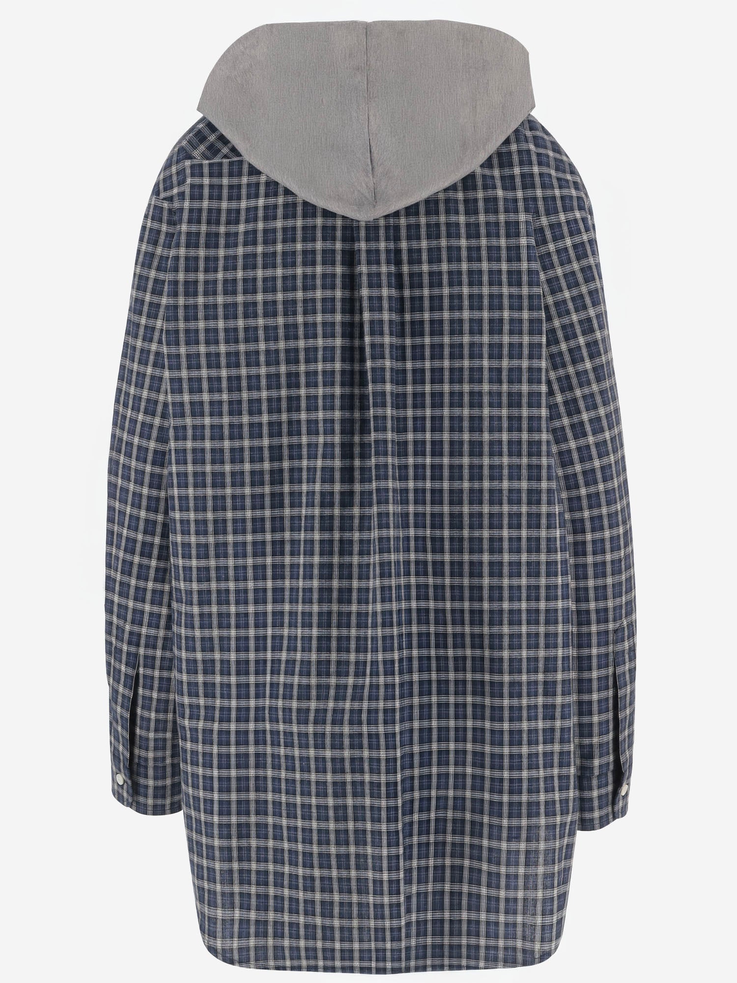 CAMICIA IN COTONE A QUADRI CON CAPPUCCIO MK2051 6210F022X MIU MIU 