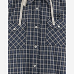 CAMICIA IN COTONE A QUADRI CON CAPPUCCIO MK2051 6210F022X MIU MIU 