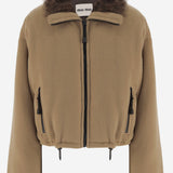 GIUBBOTTO IN MISTO LANA CON LOGO ML1147 17OQF0040 MIU MIU 