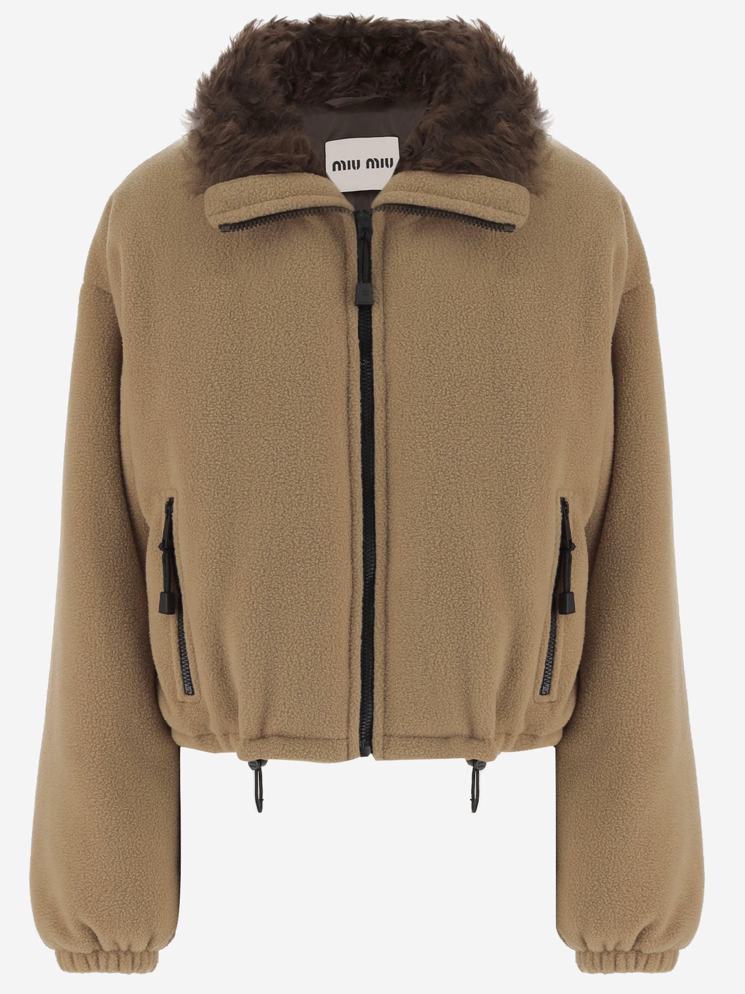 GIUBBOTTO IN MISTO LANA CON LOGO ML1147 17OQF0040 MIU MIU 