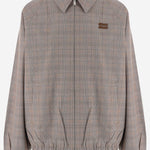 GIUBBOTTO IN LANA ON MOTIVO A QUADRI ML1575 1949F0005 MIU MIU 