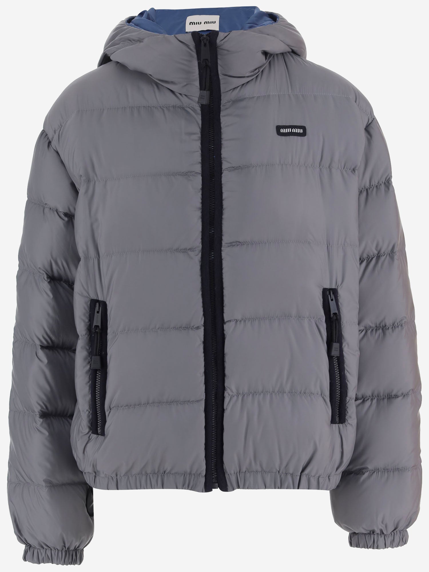 PIUMINO IN NYLON CON CAPPUCCIO ML1588 1754F0276 MIU MIU 