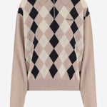 MAGLIONE IN CASHMERE CON COLLETTO E ZIP MML08B 6033F0006 MIU MIU 