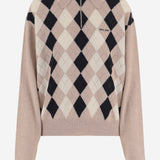 MAGLIONE IN CASHMERE CON COLLETTO E ZIP MML08B 6033F0006 MIU MIU 