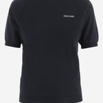 T-SHIRT IN LANA CON LOGO MMLA63 16WJF0008 MIU MIU 