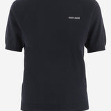 T-SHIRT IN LANA CON LOGO MMLA63 16WJF0008 MIU MIU 