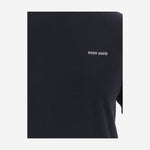 T-SHIRT IN LANA CON LOGO MMLA63 16WJF0008 MIU MIU 