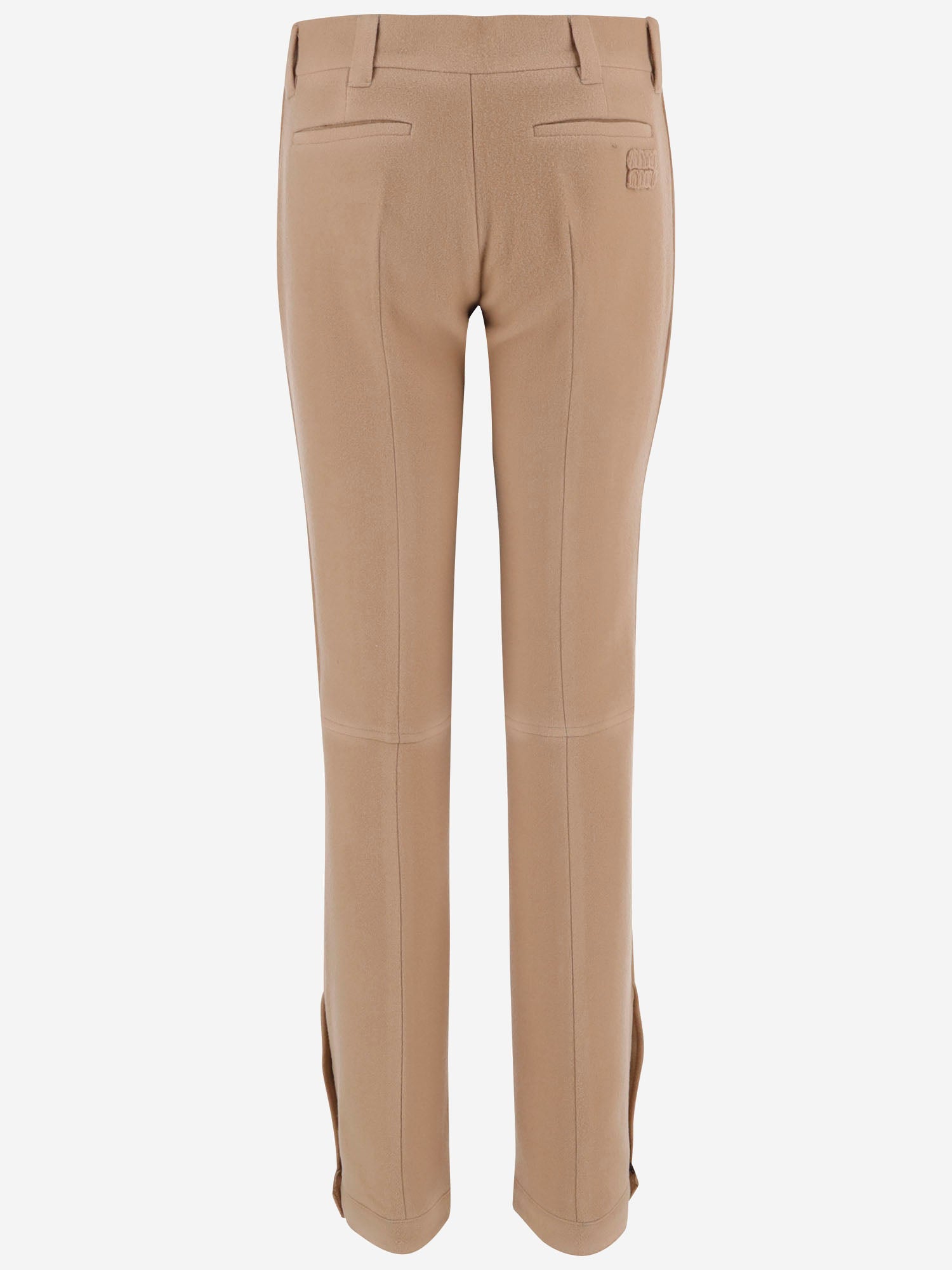PANTALONI IN LANA VERGINE CON GAMBA DRITTA MP2051 6471F0050 MIU MIU 