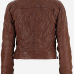 GIUBBOTTO IN PELLE DI CAPRA CON COLLO AMPIO MPW072 19E6F0201 MIU MIU 
