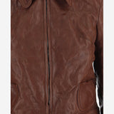 GIUBBOTTO IN PELLE DI CAPRA CON COLLO AMPIO MPW072 19E6F0201 MIU MIU 