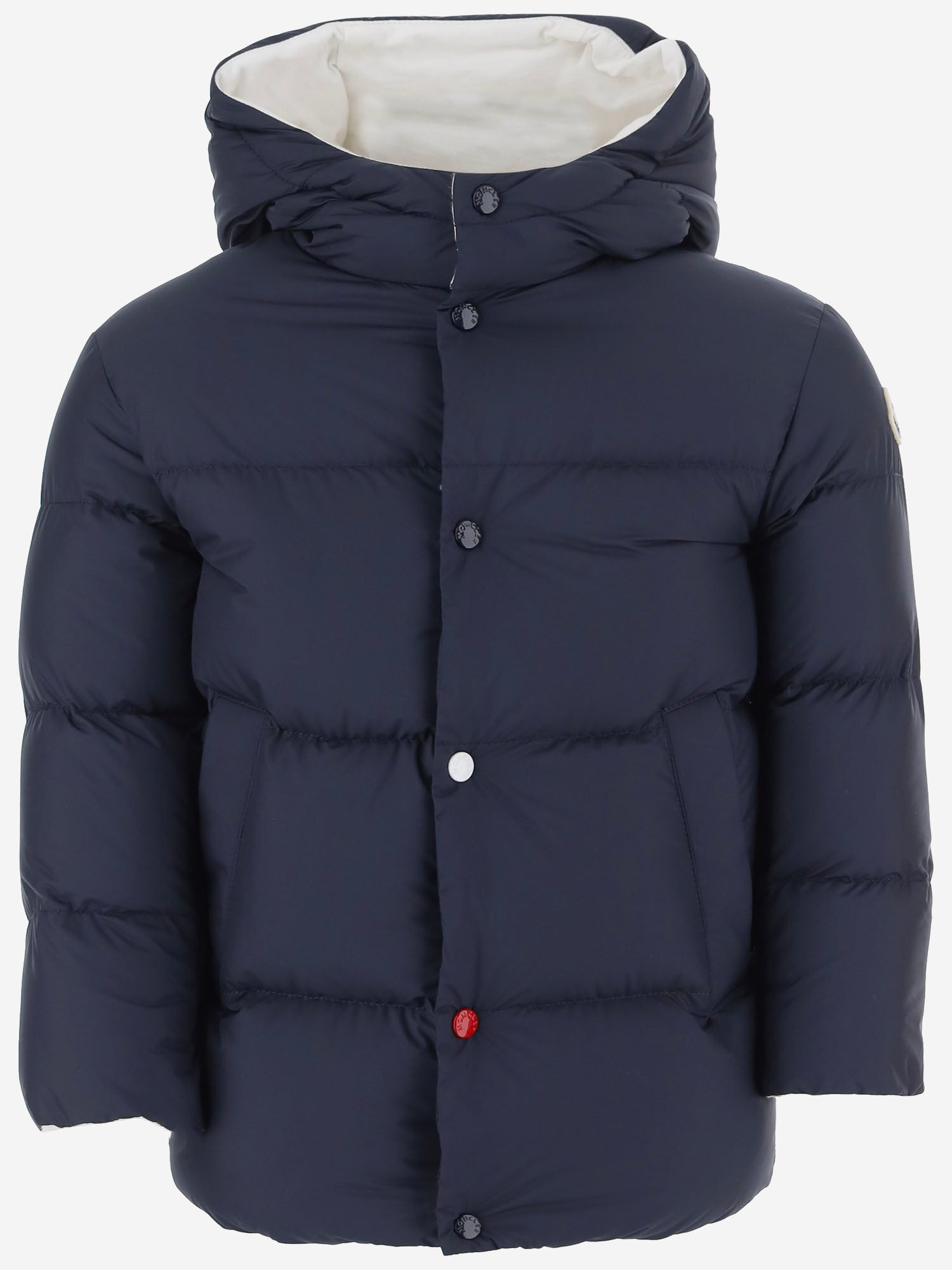 PIUMINO IN NYLON IMBOTTITO CON CAPPUCCIO 1A00036597X2 77G MONCLER ENFANTS 
