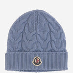 BEANIE IN LANA CON LOGO 3B0000604S02 715 MONCLER ENFANTS 