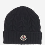 BEANIE IN LANA CON LOGO 3B0000604S02 999 MONCLER ENFANTS 