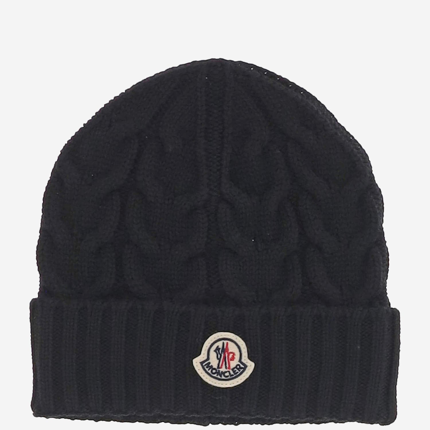 BEANIE IN LANA CON LOGO 3B0000604S02 999 MONCLER ENFANTS 